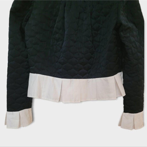 Kathrine Kidd Quilted Navy Blue Long Sleeved Sweater Size Large - Picture 2 of 9